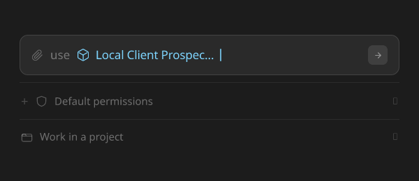 Local Client Prospector skill preview